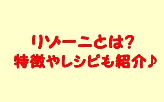 リゾーニとは